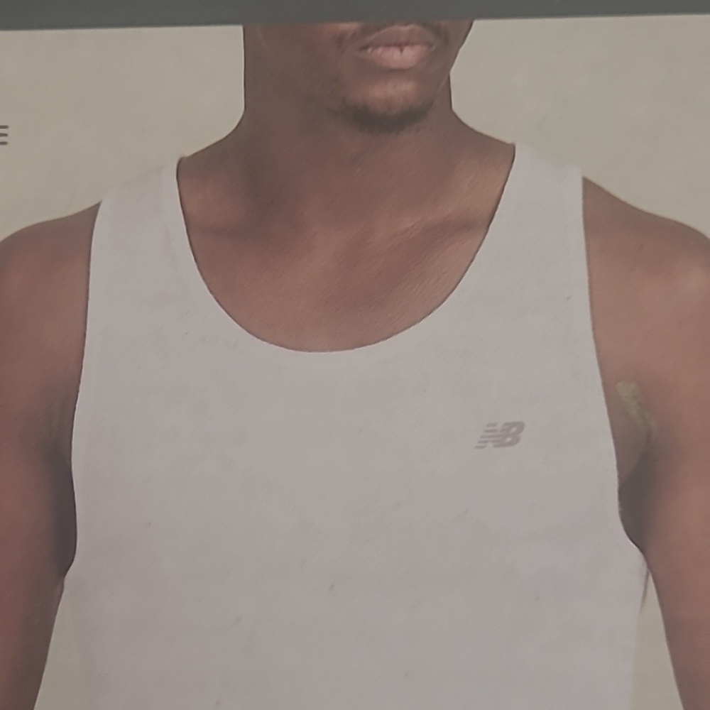 New Balance Everyday Cotton Rib White Tank Top Medium Set Of 2